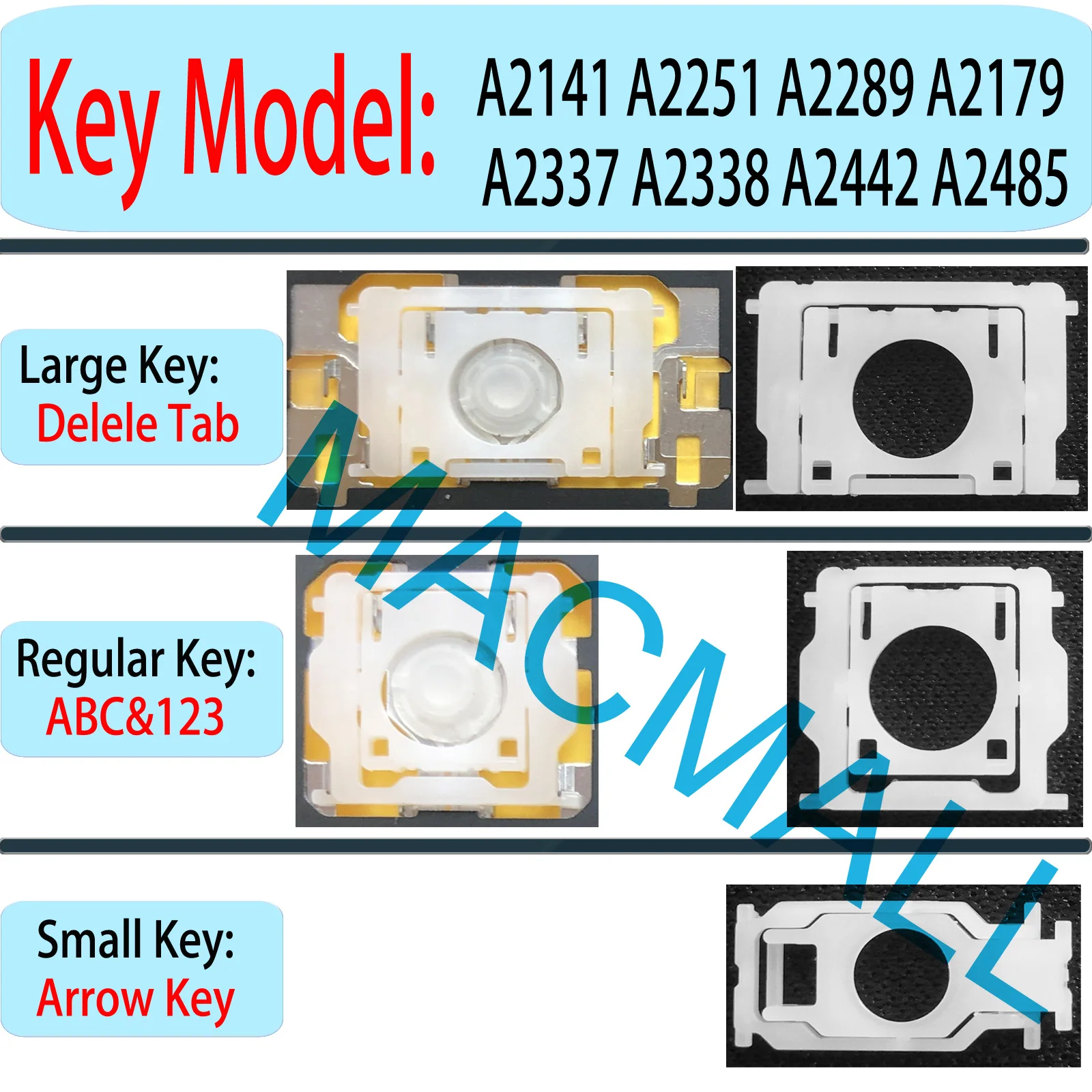 Новый индивидуальный колпачок для клавиш для MacBook A2141 A2251 A2289 A2179 A2337 A2338 A2442 A2485 A2681 A2779 A2780 A2918 A2991 A2992