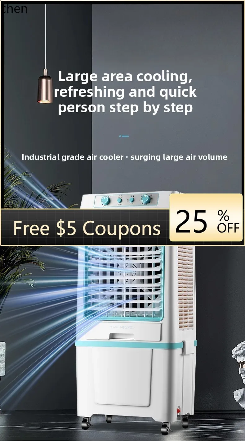 

air conditioner fan cooler household small air conditioner large water cooling super industrial water cooling fan commercial