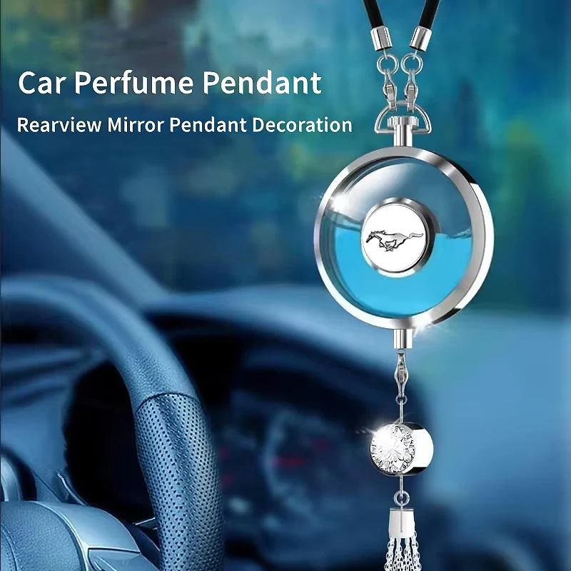 

Car Interior Perfume Pendant Air Freshener Scent Bottle For Ford Mustang GT 2005 2006 2007 2008 2009 2010 2014 2015 2016 2017