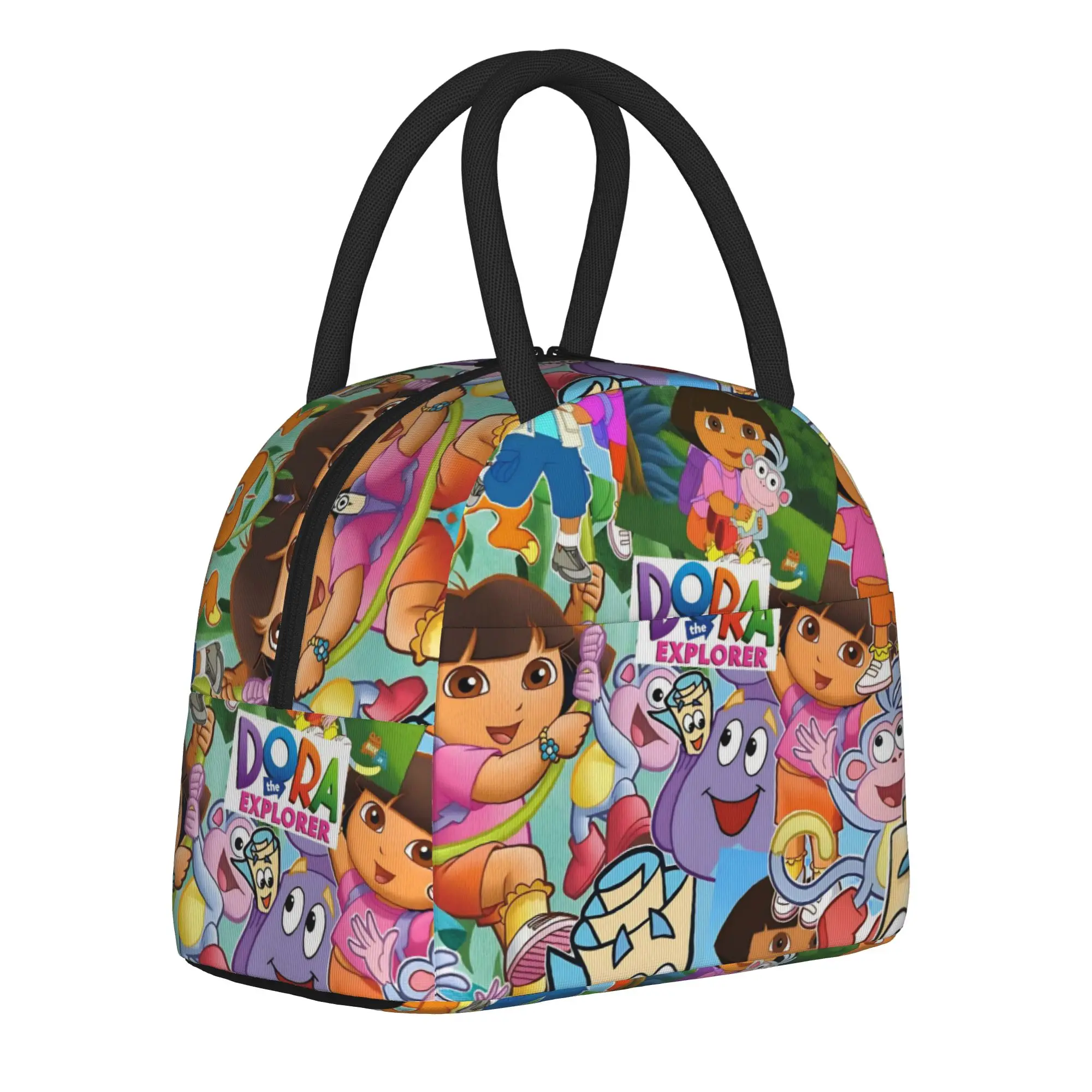 D-Doras The Explorers Insulated Lunch Bags for Men Women  Food Container Bags Portable Thermal Cooler Lunch Box For Travel