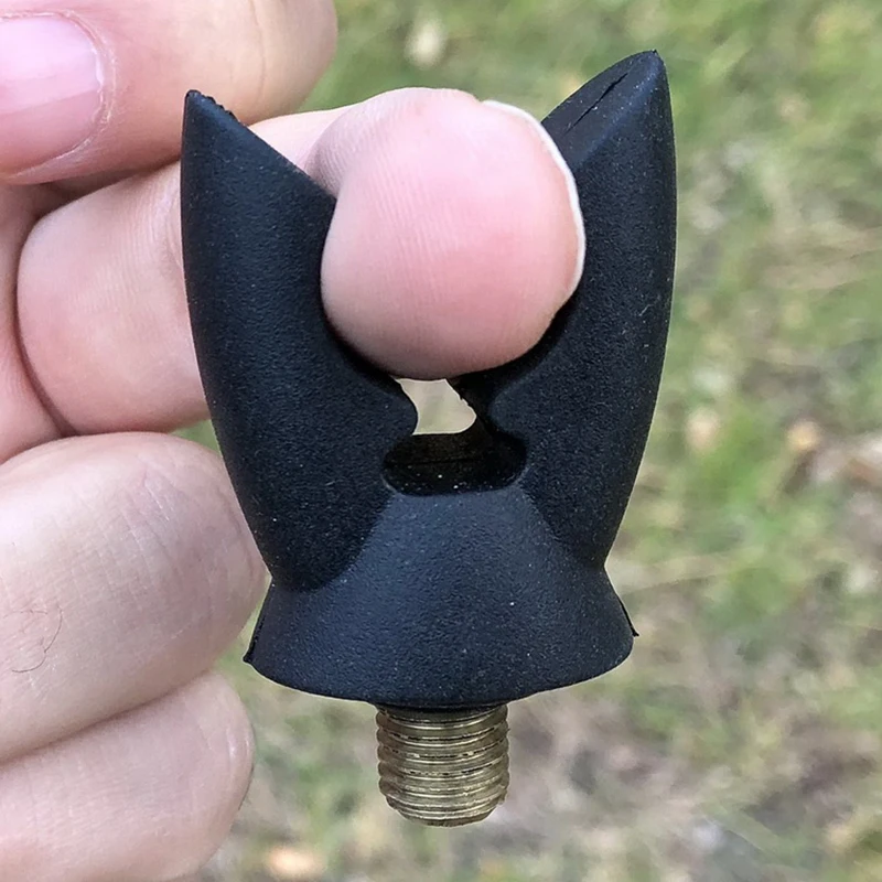 Black Non-Slip Windproof Head Elastic Bracket Holder Sea Rod Support Fork Stand Accessory for European Fishing Group Setup