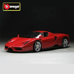 Bburago-Fivari enzo-スポーツカーモデル,ダイキャストメタル,レーシングカー,車両モデル,ハイシミュレーションコレクション,子供のおもちゃ,ギフト,1:24