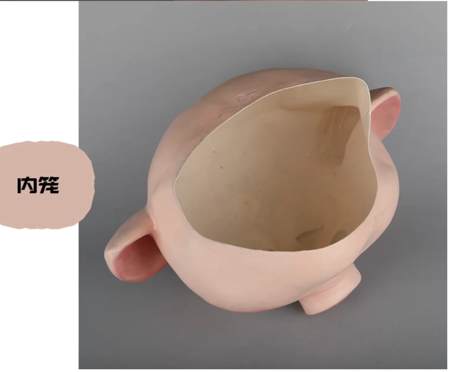 خنزير ليتل ضرطة قناع خوذة صافي خنزير أحمر دمية هالوين أداء الكرة كواي Tiktok قناع الدعامة رأس الخنزير