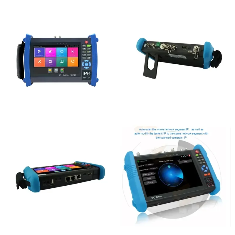 for IPC-9800MOVTADHS PLUS 7 inch IPS Touch Screen 4K H.265 IP CCTV Tester Full Function Security Camera Monitor Tool