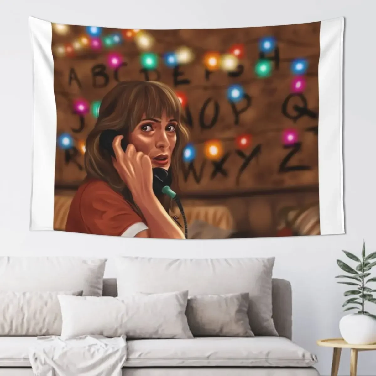 

Joyce Byers fanart Tapestry Home Supplies Wall Hanging Bedrooms Decor Bedrooms Decorations Tapestry