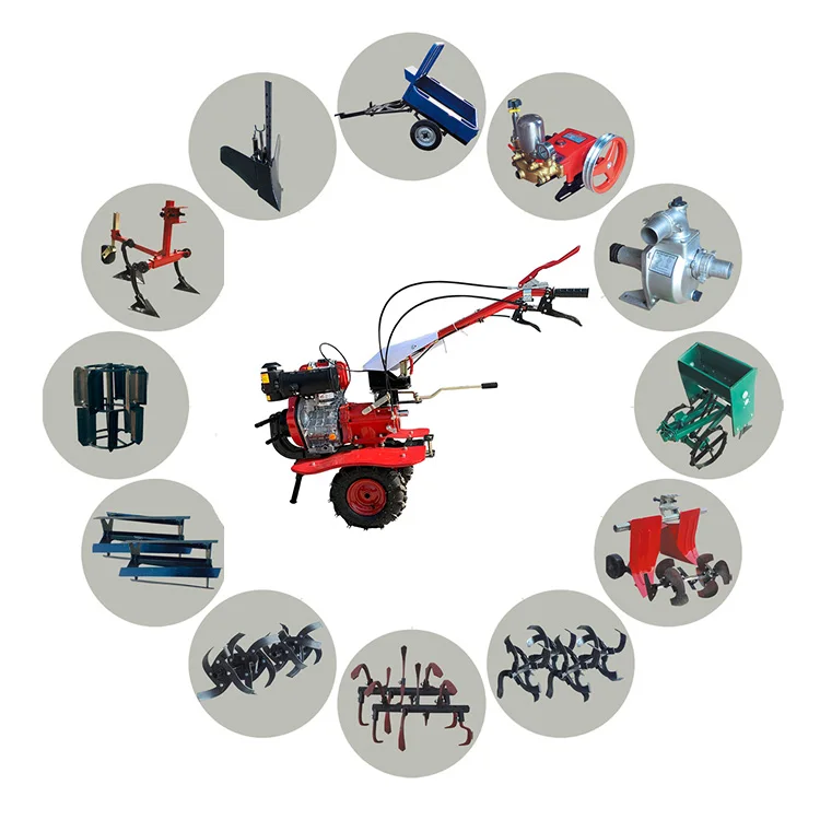 DIBO Hot Sale Gasoline Engine Mini Power Tiller Cultivator For Farm Use agriculture micro tiller and plough