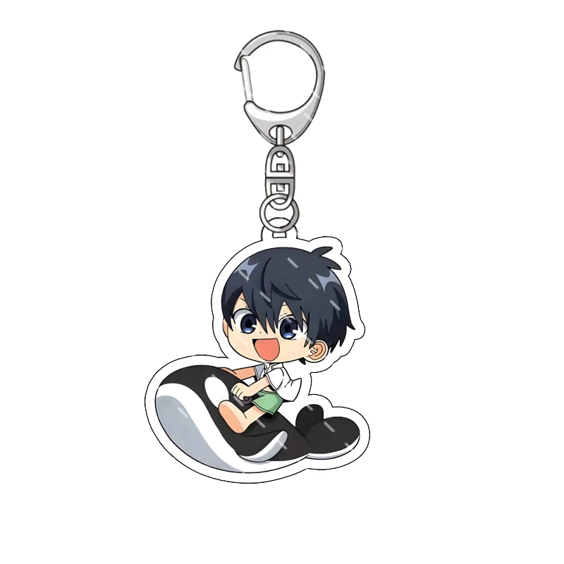 Anime BLUE LOCK Keychain Summer Swimming Series Acrylic Key Ring Christmas Gift Birthday Gift Collection