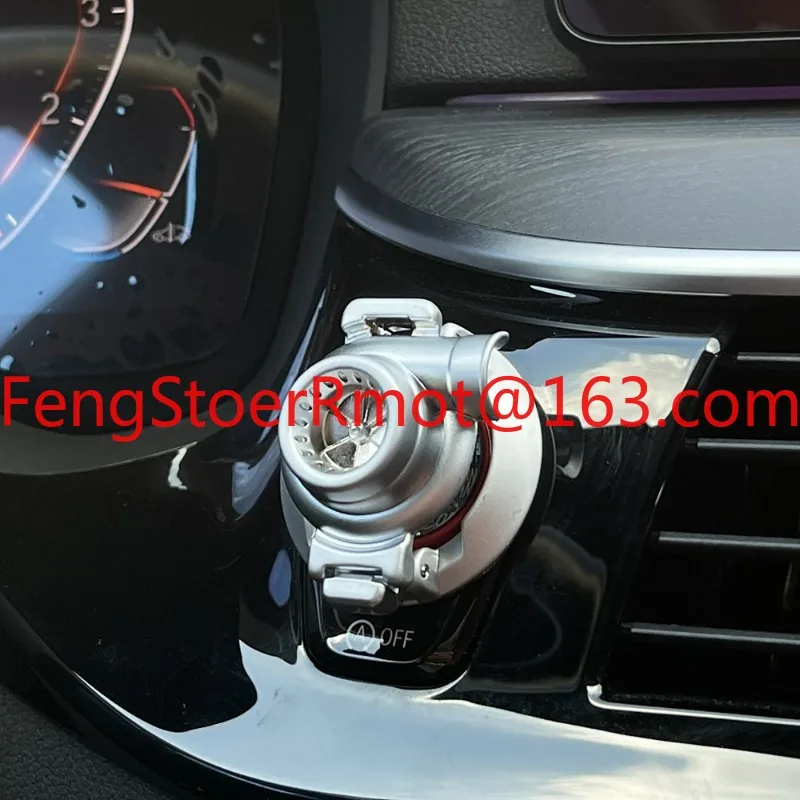 Turbine one-button start decorative cover car button decorative one-button start protective cover sticker start press