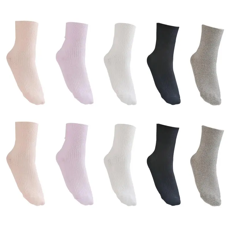 

Elderly Gripper Socks Diabetes Cotton Socks Above Ankle Crew Patient Elderly Maternity Foot Protection Women