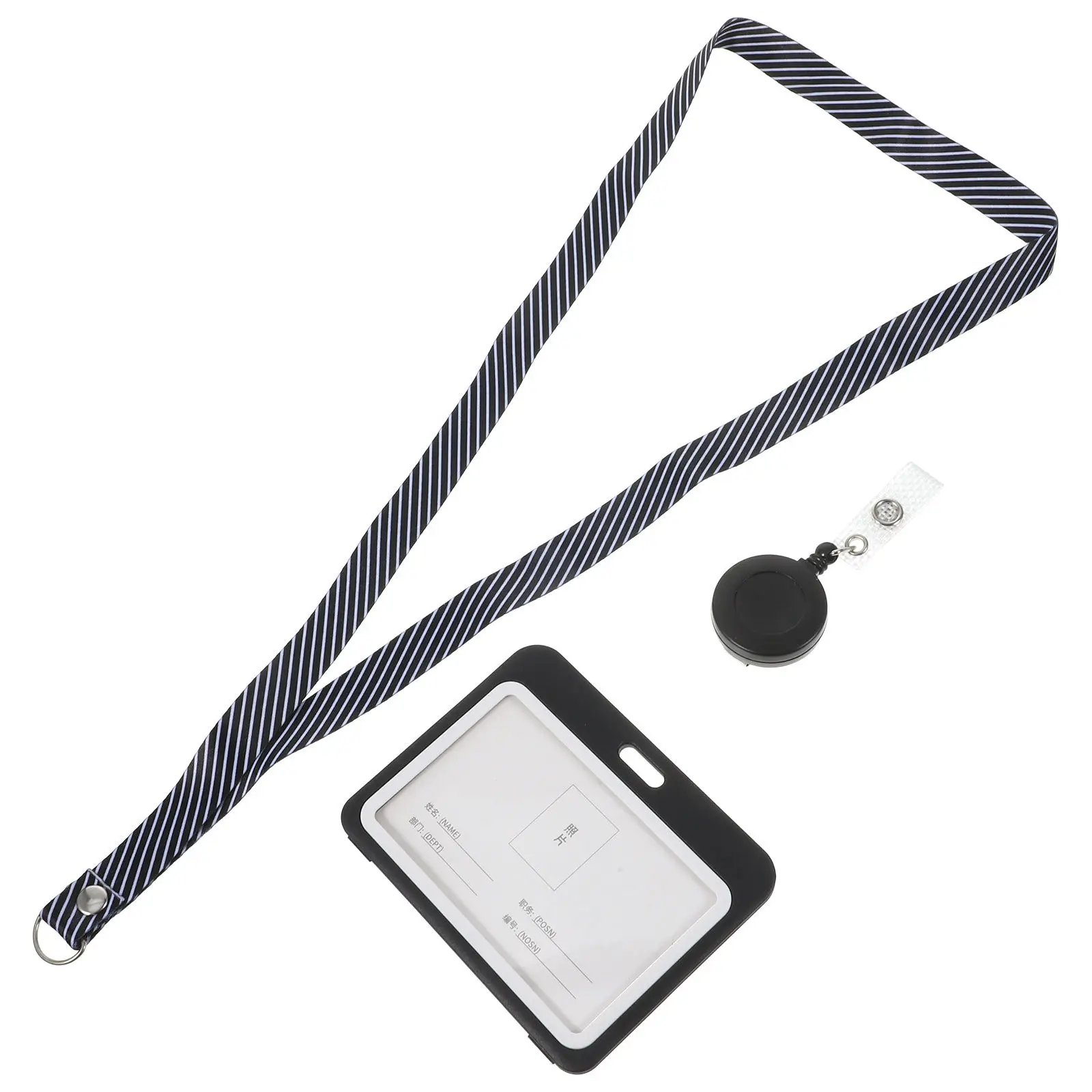 

2Pcs Horizontal Cards Protectors Transparent Anti-Scratch Id Badge Holder Name Card Sleeve for Teachers Students Nurses Office