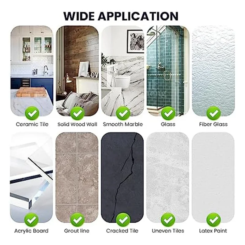 A20F-رف دش ذاتي اللصق، منظم دش خالٍ من الحفر، رف حمام مقاوم للصدأ، سلة دش مثبتة على الحائط