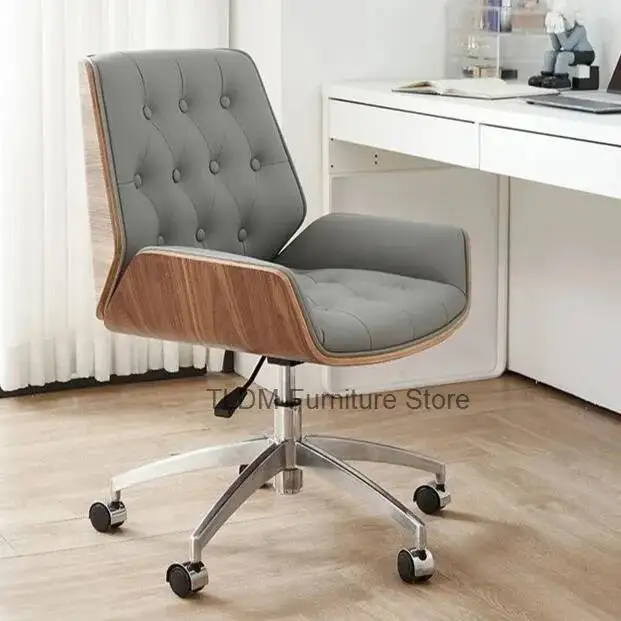 Nordic Light Luxury Long-term Sitting Comfortable Office Chair Creative Liftable Computer Chair Study Chairs Home Study Chairs