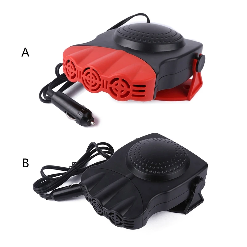 

QM82 2 in 1 Portable Auto Heater Rapid Heating Dryer Windshield Defroster Hot Fan Warmer Air Blower Electric Window Demister