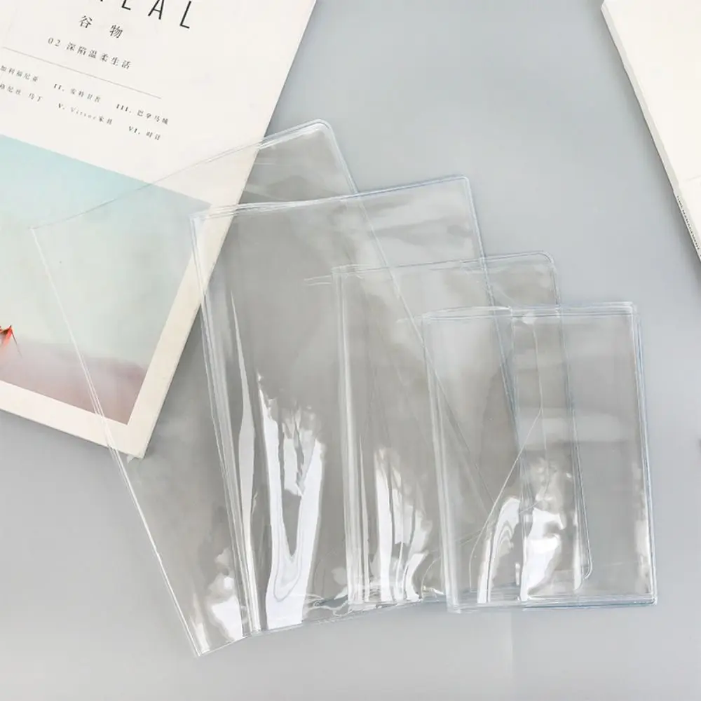 

PVC Durable A5/A6 Notebook Protective Sleeve PVC Waterproof Book Cover Transparent Binder Protective Cover Diary