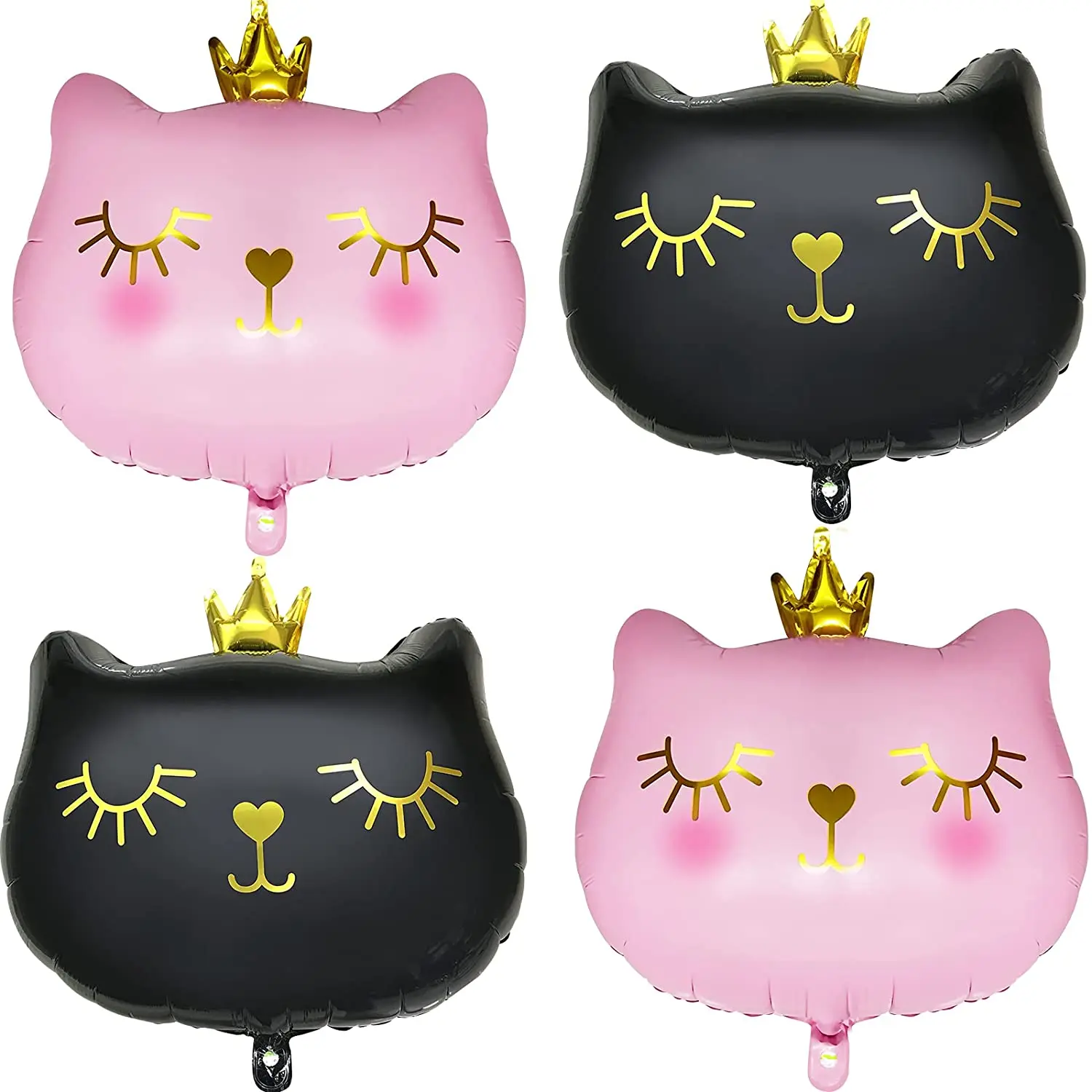 

Crown Cat Foil Balloon 36inch Crown Cute Cat Balloon,Child Kitten Pet Theme Cartoon Baby Shower Wedding Kids Birthday Party