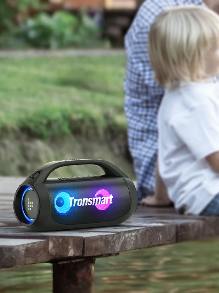 Tronsmart Bang SE Lautsprecher Tragbarer Bluetooth-Lautsprecher mit Tiefbass, 24 Stunden Spielzeit, Tragegriff, für Outdoor & Camping
