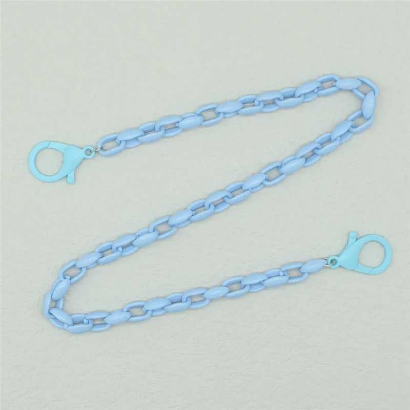 Acrylic Hang Mask Chains Holder for Girls Boys Colorful Chunky Necklace Glasses Cord Lanyard Anti-lost Neck Rope Strap