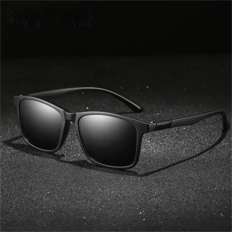 Luxury Men Polarized Sunglasses Vintage Square Ultra Light TR90 Frame Driving Fishing Sun Glasses For Man UV400 Eyewear image 2