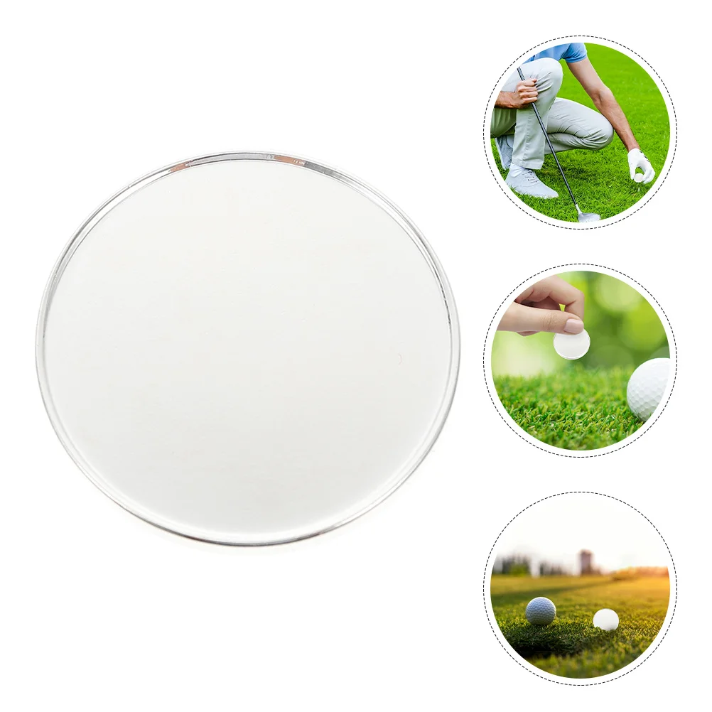 6 قطعة علامات الغولف جولة فارغة التسامي بمناسبة أداة ل كرة جولف محاذاة و Divot إصلاح موقف مسطح علامة الأماكن
