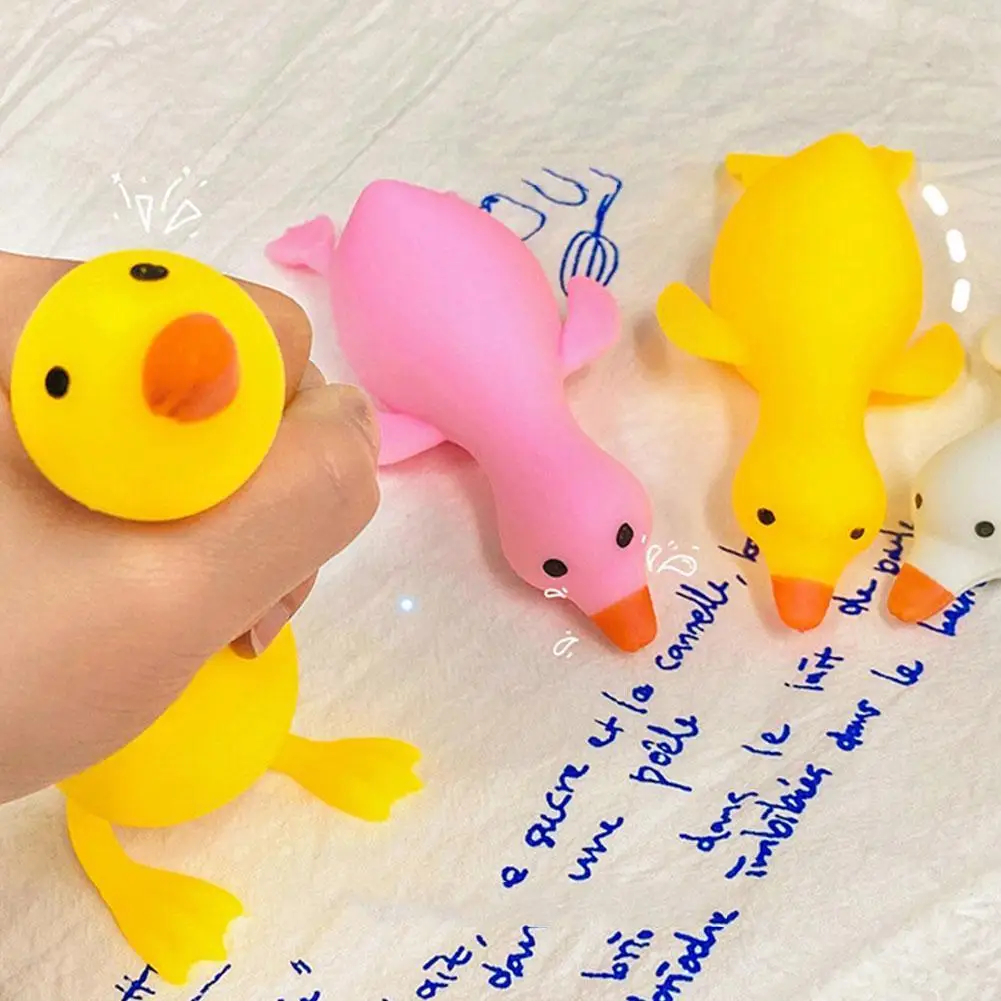 

Cute Cartoon Duck Stress Relief Squeeze Toys Reliever Squish Toy Animal Anti Stress For Children Adults Gifts Fidget Toys G9Q2