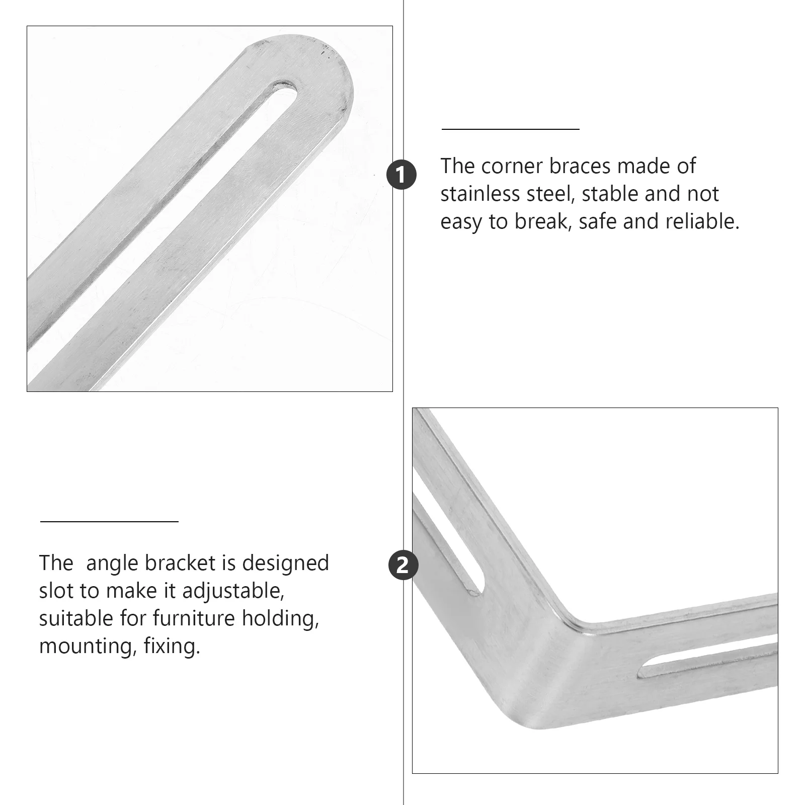 

5 Pcs Furniture Corner Code Small Brackets Braces Angle Support Connectors Right Adjustable Wall Cabinet Installation Anchor