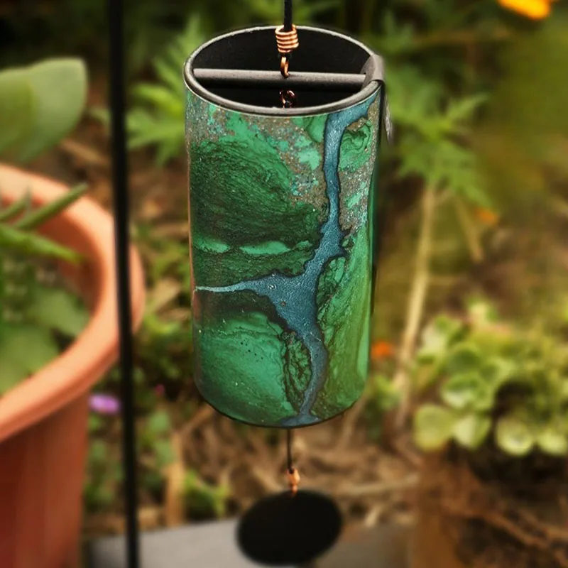 

Металлический колокольчик для медитации, йоги, исцеляющие колокольчики, уличные подвесные диатонические дверные звонки, портативный ручной кривошипный колокольчик, инструмент