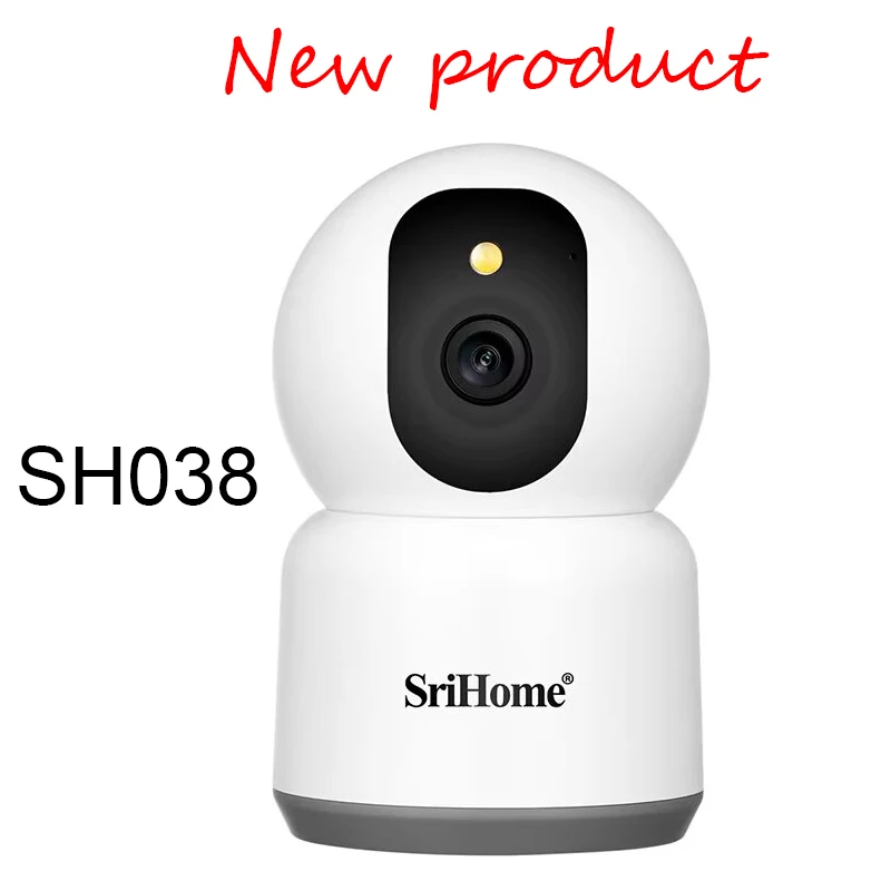 

SriHome 5G 5MP 1944P Wireless PTZ IP Dome Camera HD Mini Baby Monitor Smart Home 5MP Indoor Wireless Surveillance Audio Cameras