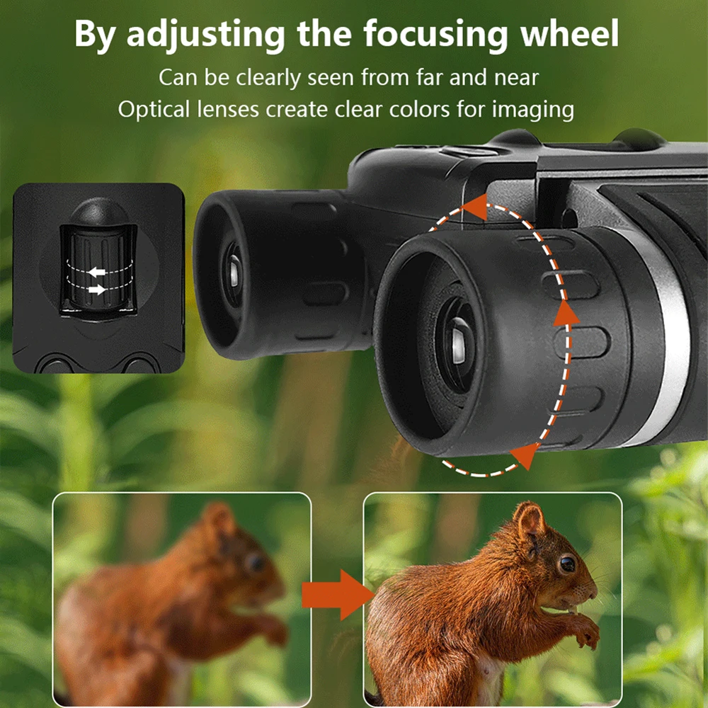 Digital Camera Binoculars 2.0 Inch LCD 8X Digital Zoom Video Photo Recording Telescope for Outdoor Camping Hunting Hiking