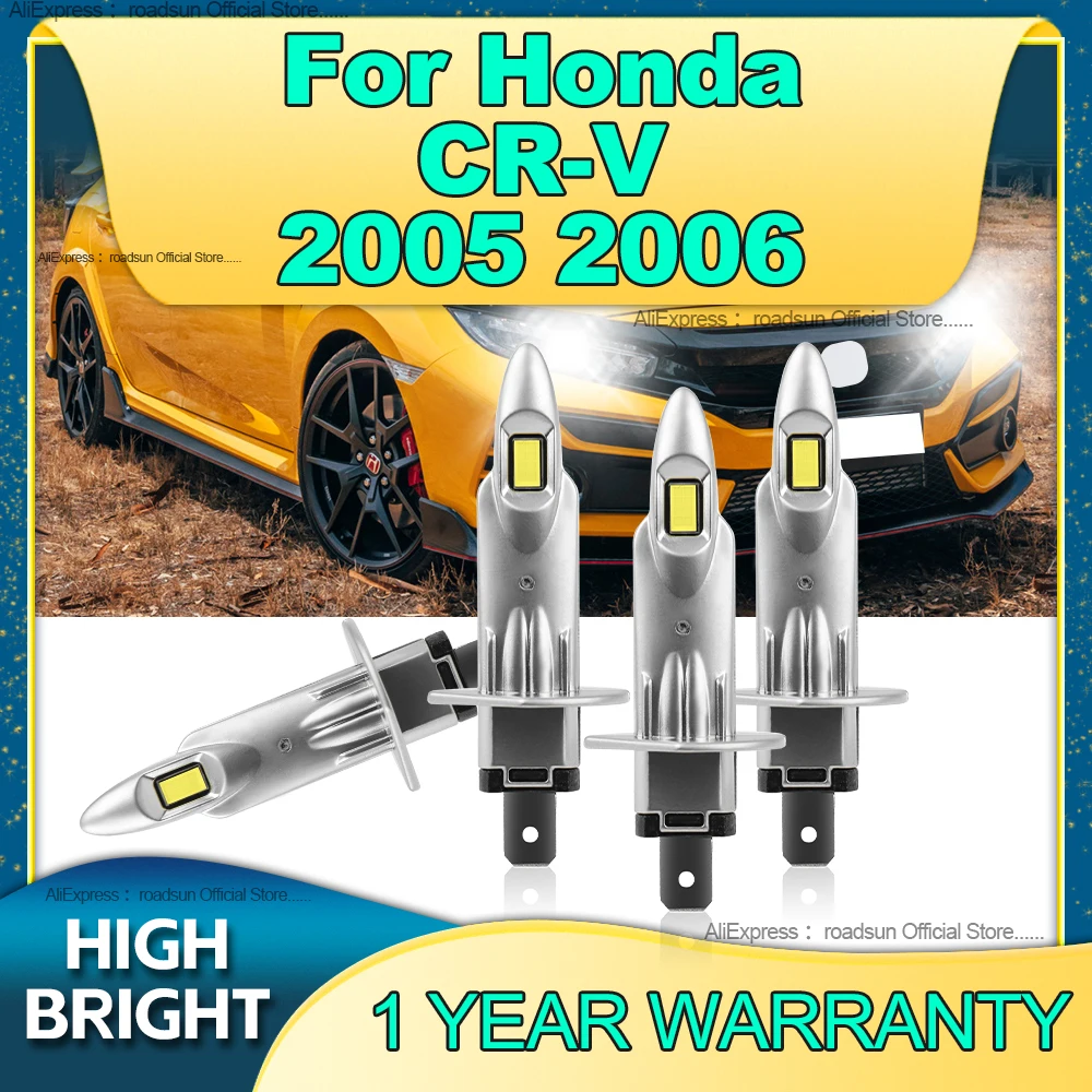 

2/4Pcs 25000LM LED Car Light Headlight H1 Wireless Lamp 6000K CSP Chip High Bright Bulbs 12V For Honda CR-V 2005 2006