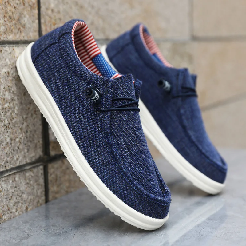 

2026 New Plus Size Men's Solid Color Breathable Slip on Classic Loafer Shoes Comfy Casual Durable Lightweight Walking Shoes