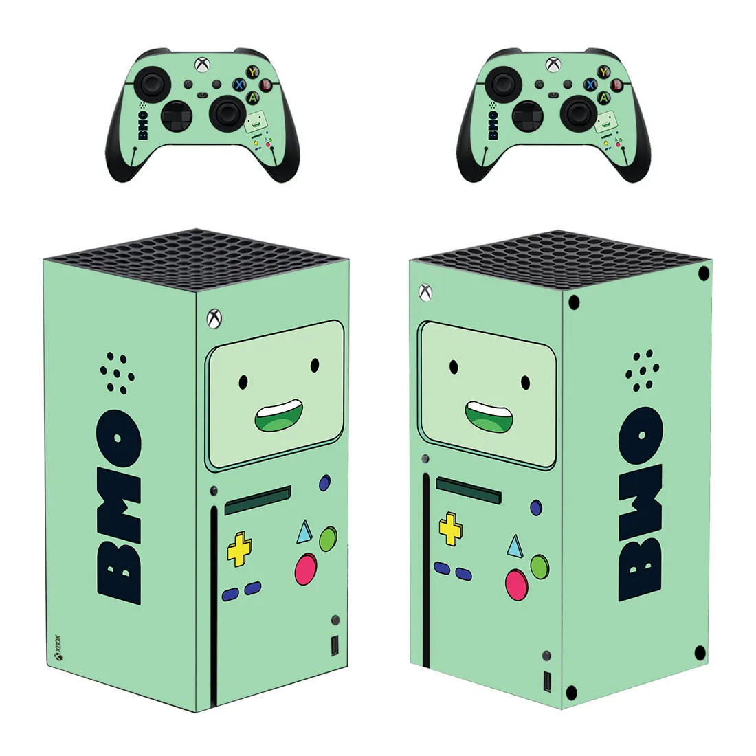 Naklejki na konsolę Xbox Series X i 2 kontrolery z własnym projektem, personalizowane, winylowe. — zdjęcie produktu 4