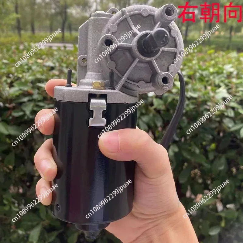 Worm gear reducer motor, copper turbine, plastic worm gear above 80 turns to the right D axis