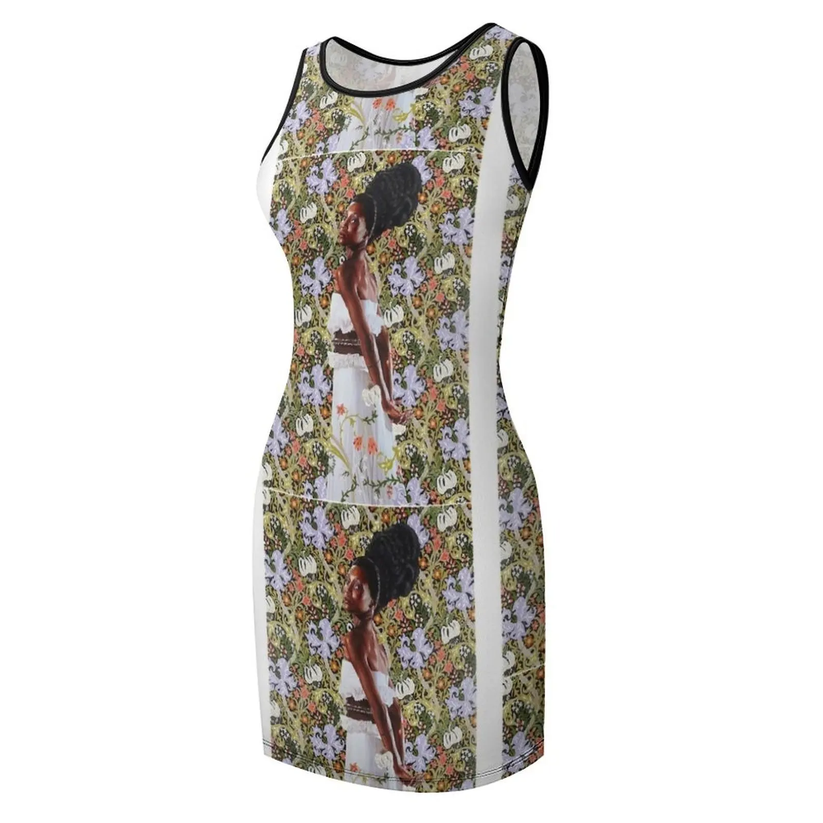 Kehinde Beauty Black، أزياء Kehinde wiley، Kehinde wiley quote فستان صيفي بدون أكمام للنساء فستان سهرة