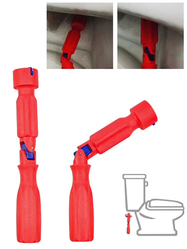 Chave de reparo de assento de vaso sanitário, 10 13 17mm, chave de instalação profissional, fácil afrouxamento, ferramenta de montagem antiderrapante, casa, banheiro