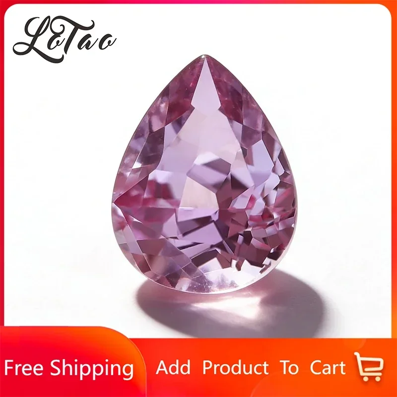 

Top Lab Grown Alexandrite Stone Pear Shape Charms Gemstone for DIY Ring Necklace Earrings Main Materials Selectable Certificate