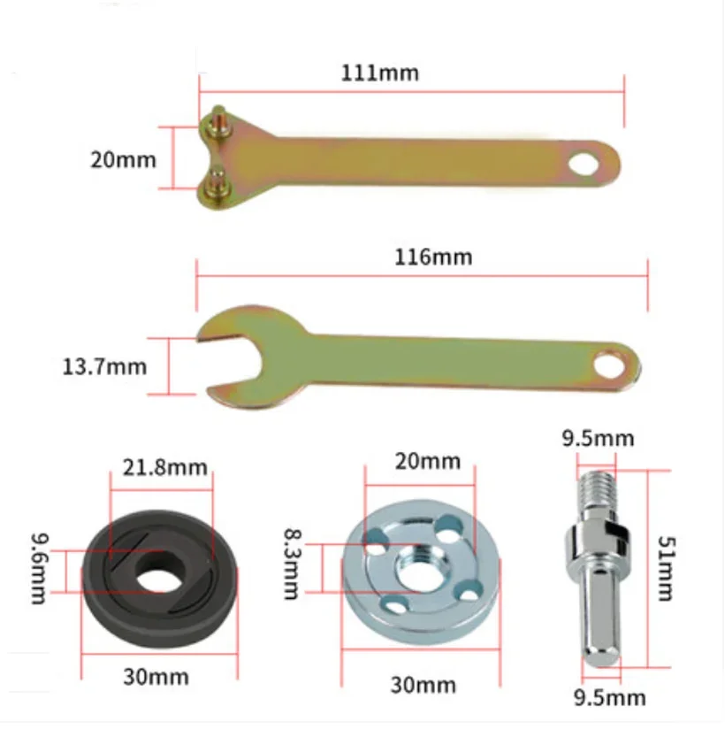 Electric Drill Conversion Spindle Adapter Angle Grinder Connecting Rod For Cutting Disc Polishing Wheel Metals Handle Holder