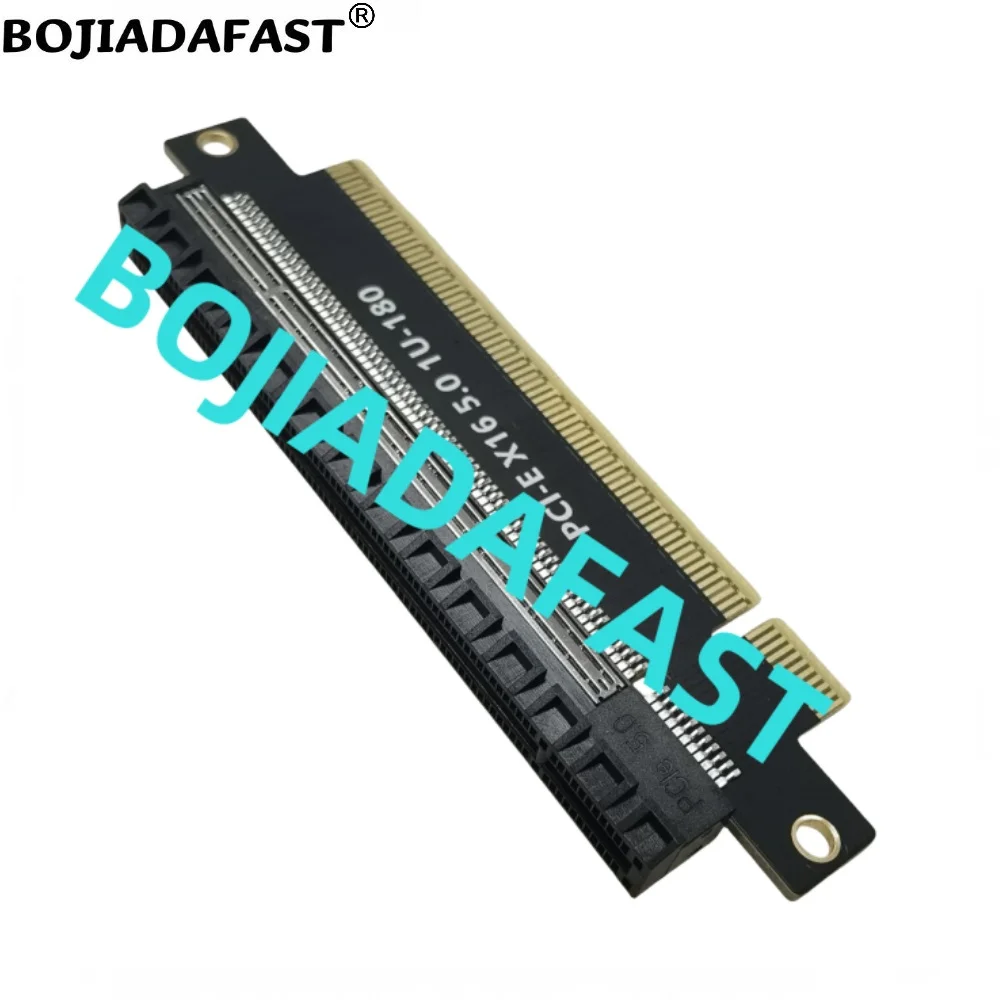 180 grados PCI Express GEN5 PCI-E 5,0 16X a PCIe X16 adaptador convertidor tarjeta elevadora 64 GB/S para caja de ordenador de servidor 1U