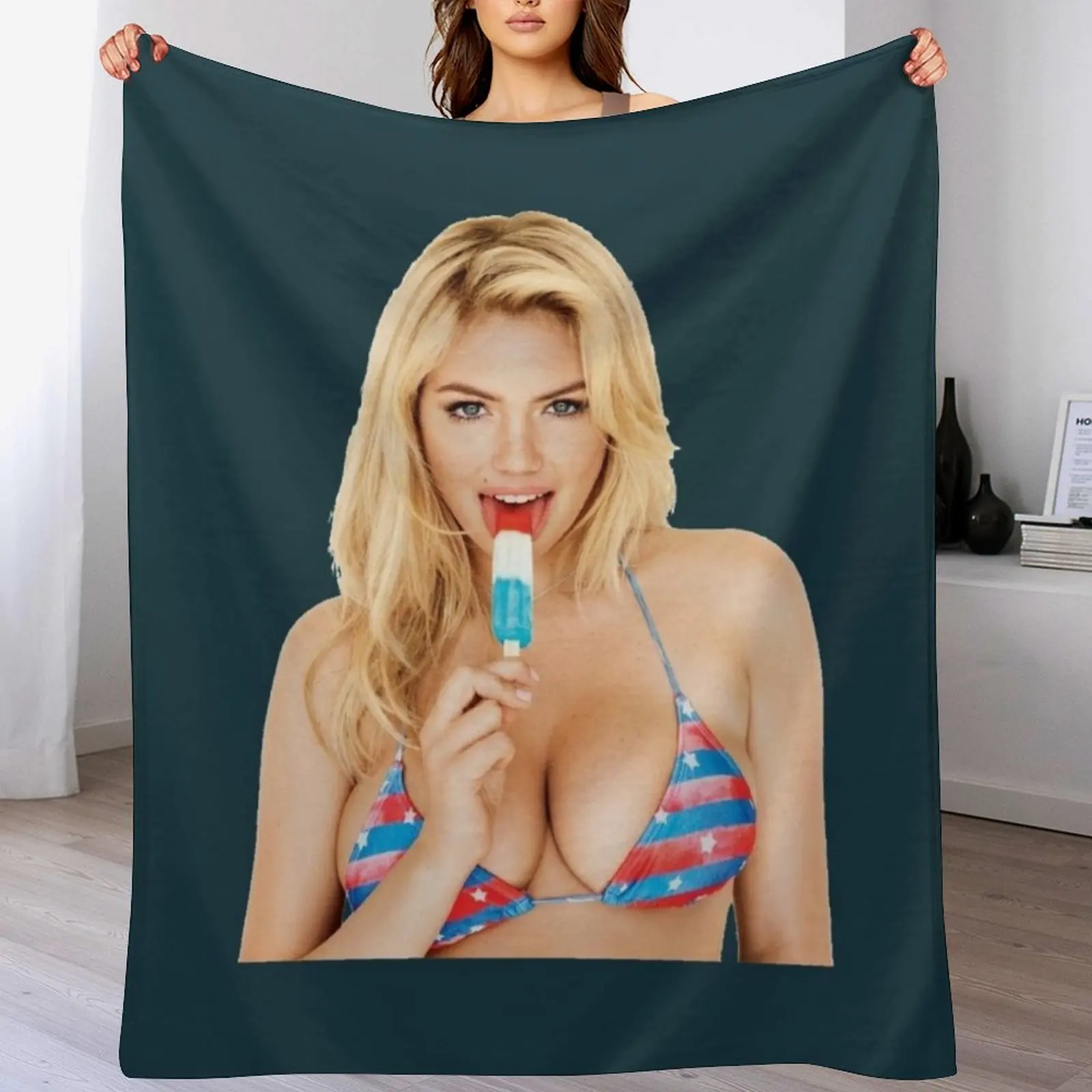 

Kate Upton Throw Blanket halloween christmas gifts Large Softest Blankets