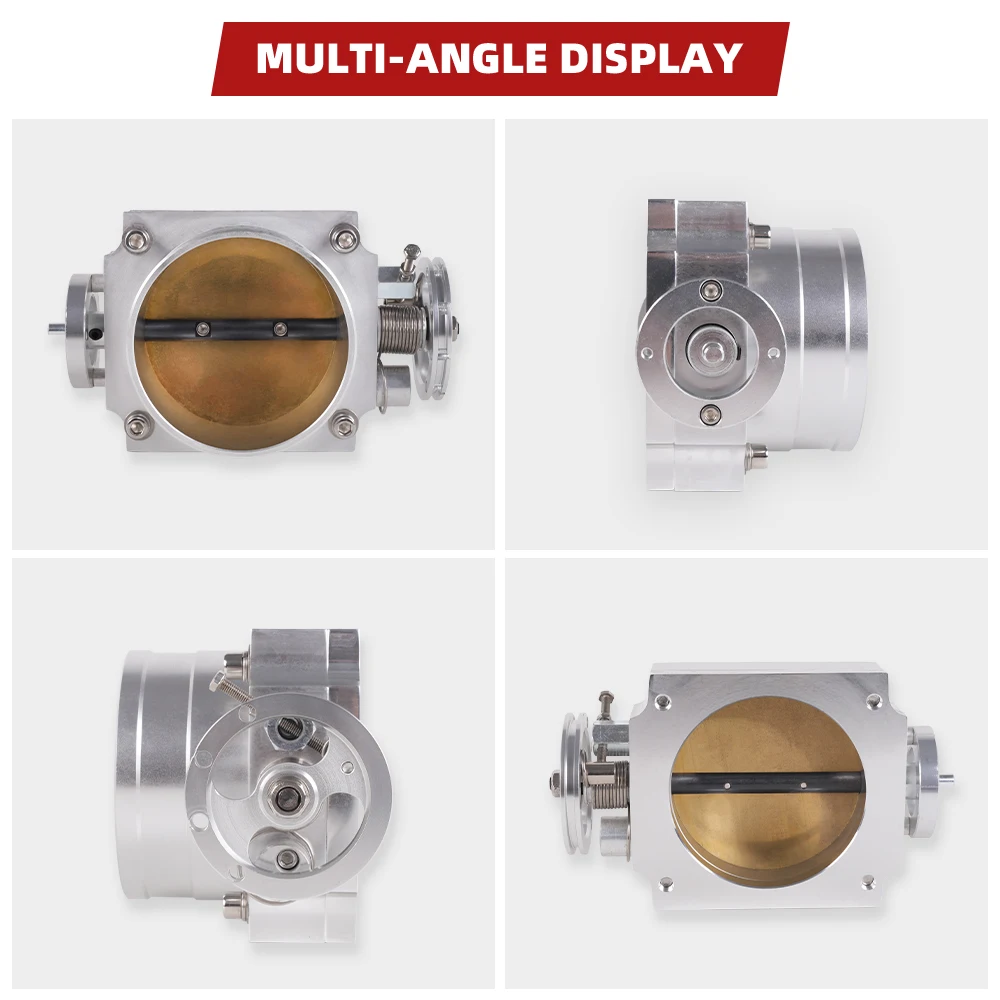 RASTP-Universal 70mm 2.75inch High Flow Alloy Aluminum CNC Billet Intake Throttle Body RS-THB192