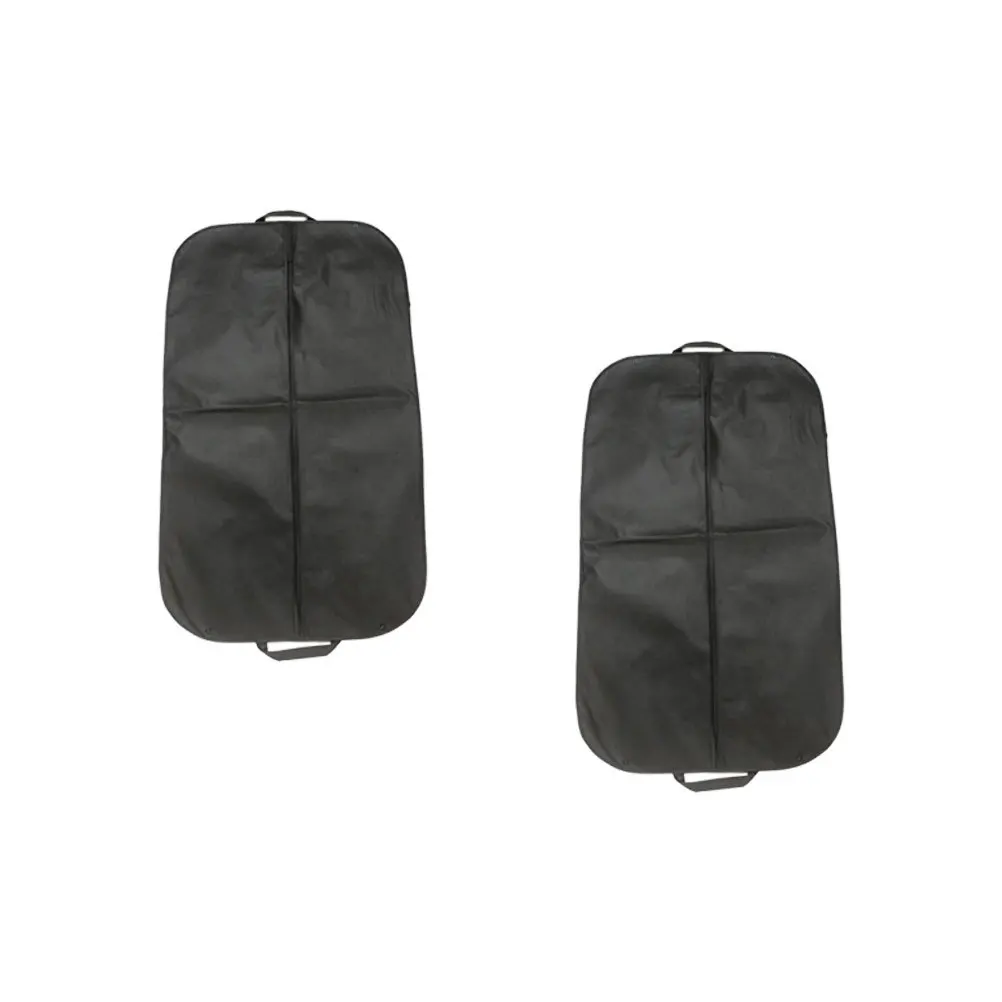 

2Pcs Suit Storage Bag for Travel Heavy-Duty Non-Woven Coat Organizer with Zipper Lightweight Foldable Dress Cover for Business
