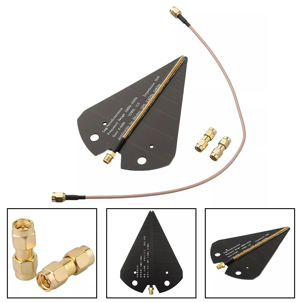 HT5 Upgraded UWB Log-Periodic Antenna 1300MHz-10GHz High-Gain Directional PCB Antenna For 2.4GHz/5.8GHz VTX/GPS/Beidou