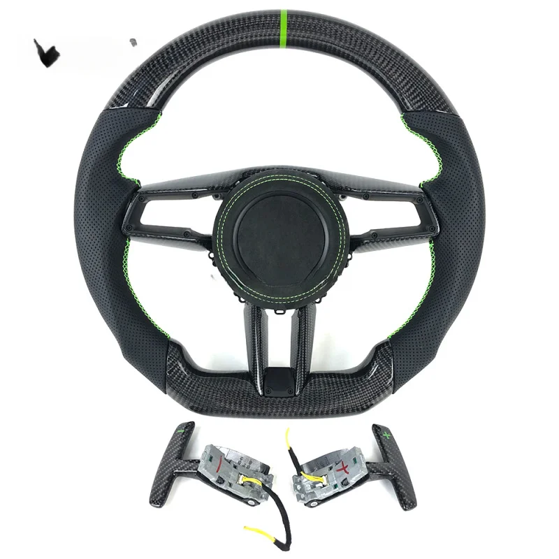For Porsche 911/Cayenne/718/918/Cayman/Macan/Panamera/Taycan Genuine Customizable Carbon Fiber Steering Wheel