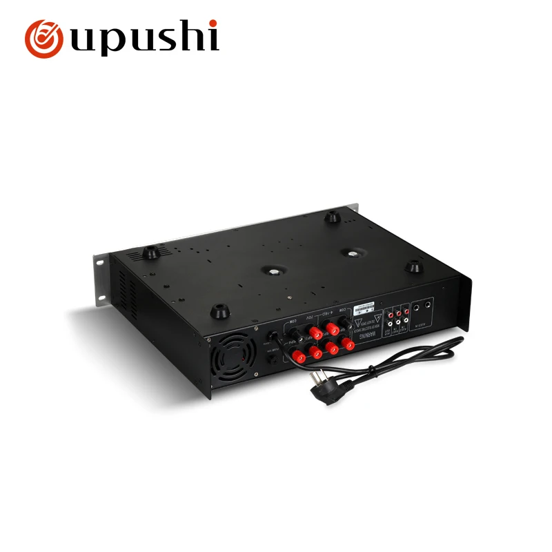 Oupushi 400W surround sound-versterker 4-zone 2-kanaals studioversterker