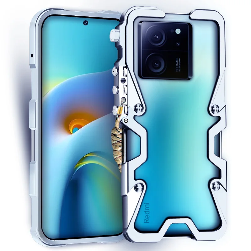 

Алюминиевый механический чехол-бампер для Xiaomi Redmi K60 Pro K60 Ultra Redmi K60 Champion K60e, металлический чехол для телефона