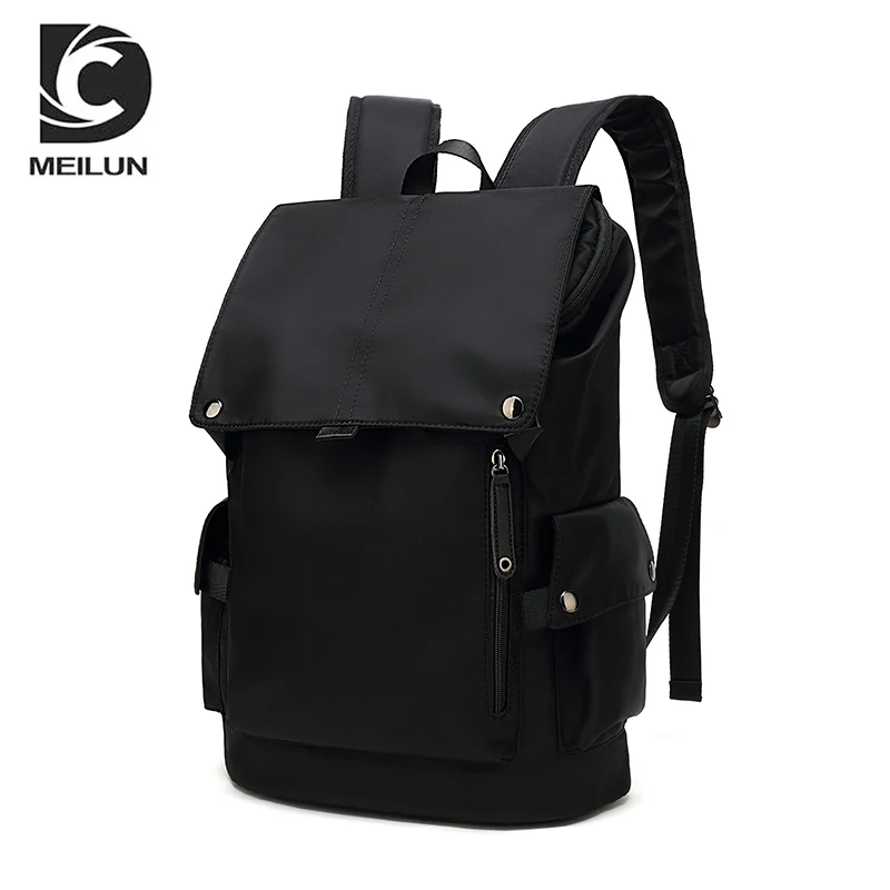 Men's Backpack USB Charge College Student 15.6 inch Laptop Notebook Schoolbag Simple Large-Capacity Travel Male Mochila Brand image 3