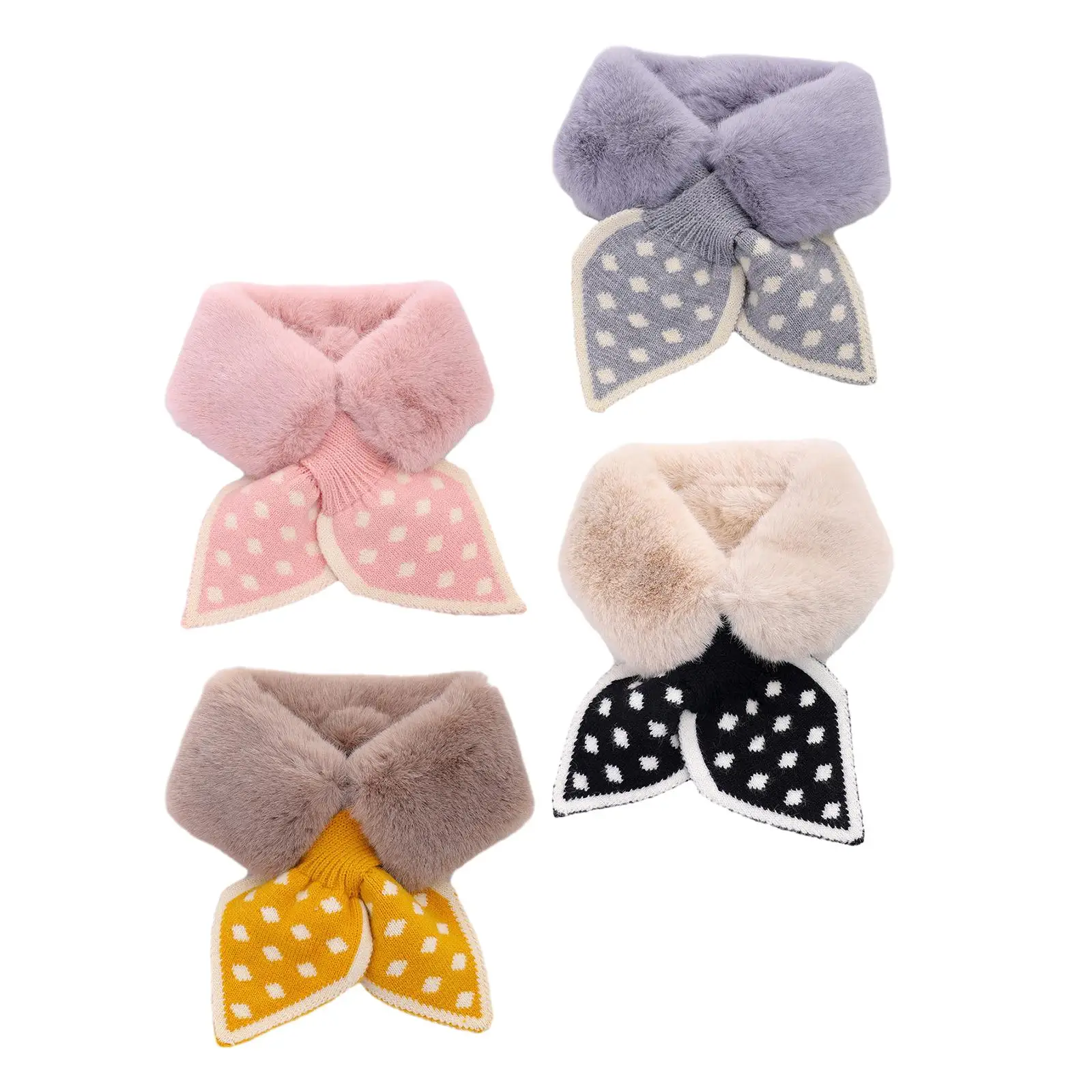 Women Winter Scarf Wrap Plush Thick Soft Cozy Neck Warmer Breathable Warm Shoulder Cover Windproof Outdoor Ski Hiking Climbing