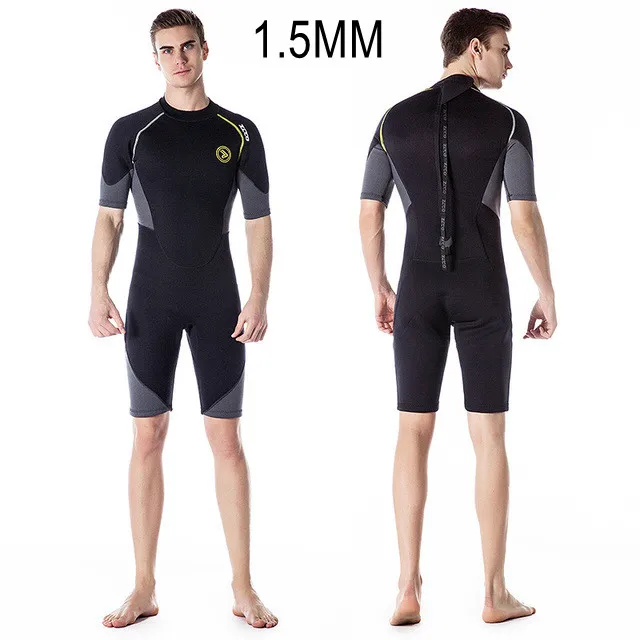 

1.5MM Scuba Neoprene Short Sleeve WaterProof Spearfishing Wetsuit For Men Surfing Snorkeling Hunting Diving Swim Triathlon Cloth