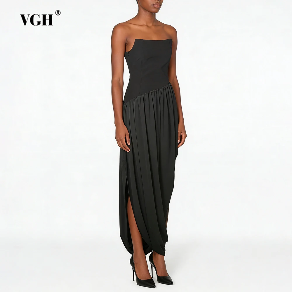 

Элегантное облегающее вечернее платье VGH для женщин: с квадратным вырезом, без рукавов, с завышенной талией, винтажное, длинное, подчеркивающее фигуру