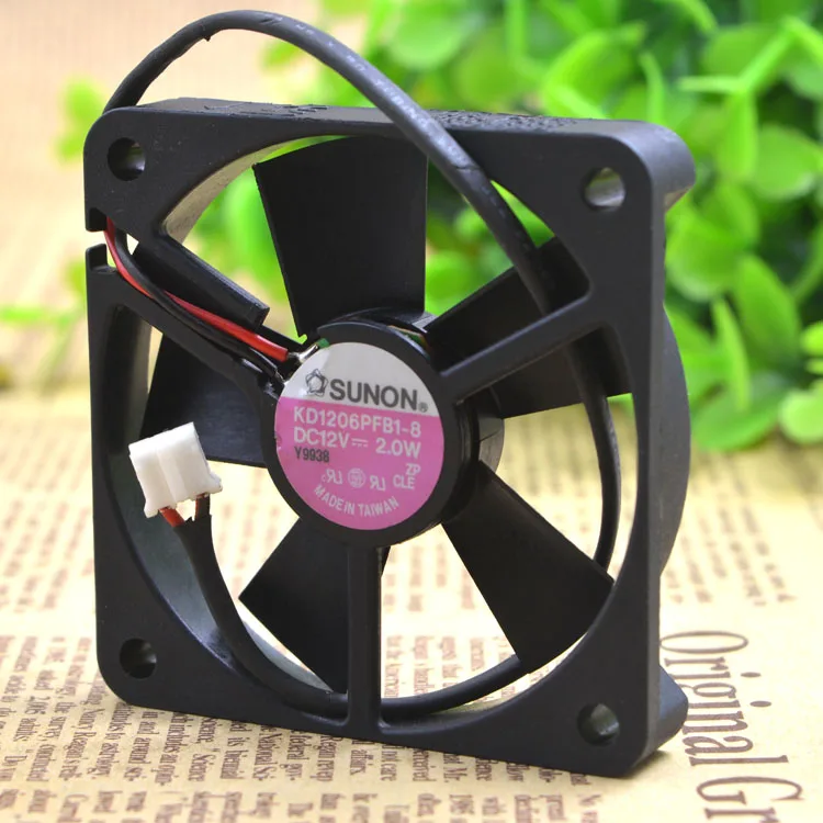 

ORIGINAL 6CM 6010 BALL COOLING FAN 12V 2.0W KD1206PFB1-8