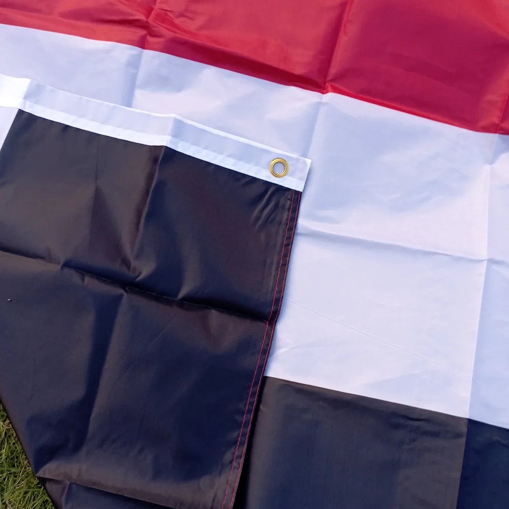 aerlxemrbrae 90x150 سنتيمتر علم اليمن عالية الجودة البوليستر اختراق مزدوج الجانب لافتة اليمن معلقة الأعلام الوطنية #5